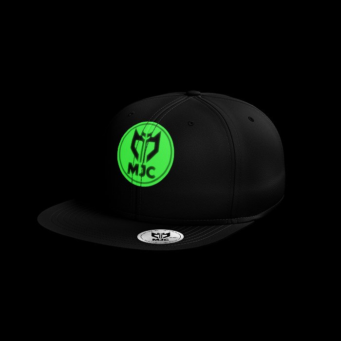 Exclusive Mockups for Branding and Packaging Design Reflect Green Round MJC Cap - Image 1