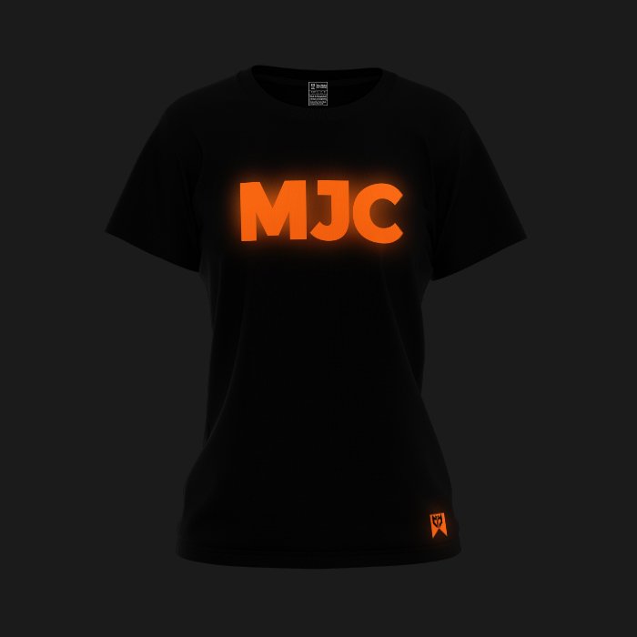 Exclusive Mockups for Branding and Packaging Design Reflective Orange - Ember Black T-Shirt - Image 1