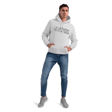 men's white sweatshirt