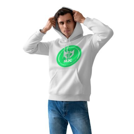 men's white hoodie MJC