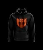Reflective Orange - Men Black Pullover