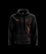 Reflective Orange - Standard Black Hoodie