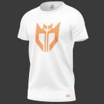 men's white t shirt with MJC logo - Image 2