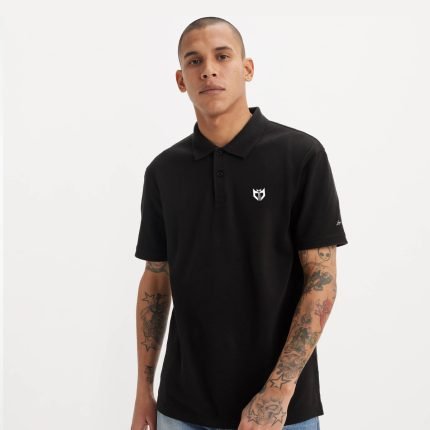 t shirt polo black MJC