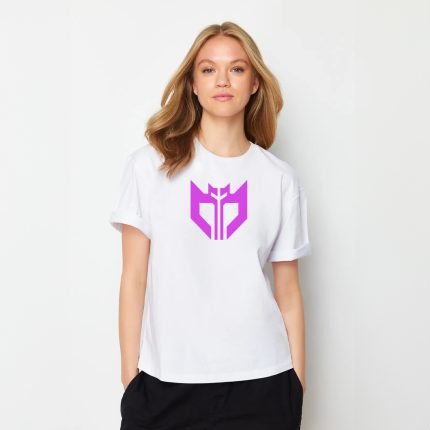 تيشيرت ابيض نص كم