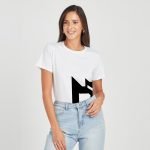 ⁦rounded neck t shirt for women MJC⁩ - الصورة ⁦2⁩