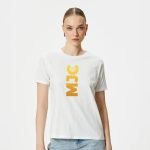 ⁦white round t shirt for women MJC⁩ - الصورة ⁦2⁩
