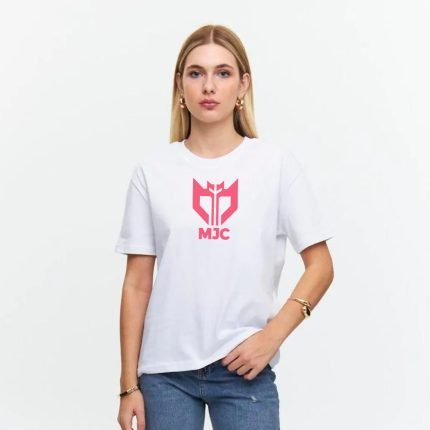 تي شيرت نصف كم للنساء ابيض