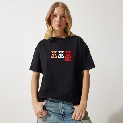 تي شيرت نسائي اسود