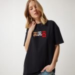 women half sleeve black t shirt MJC - Image 2