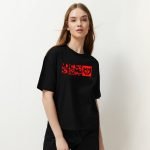 ⁦تيشرت حريمي اسود MJC⁩ - الصورة ⁦2⁩