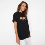 ladies black t shirt MJC - Image 2