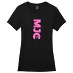 ⁦تيشيرت اسود قطني نسائي MJC⁩ - الصورة ⁦3⁩