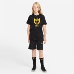 Boys' black t-shirt and shorts