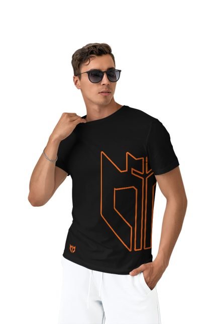 short sleeve black t shirt