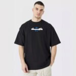 black oversized t shirt