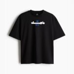 black oversized t shirt MJC - Image 3