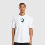 white oversized graphic tee MJC