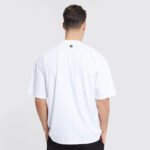 ⁦تيشيرت اوفر سايز رجالي ابيض MJC⁩ - الصورة ⁦2⁩