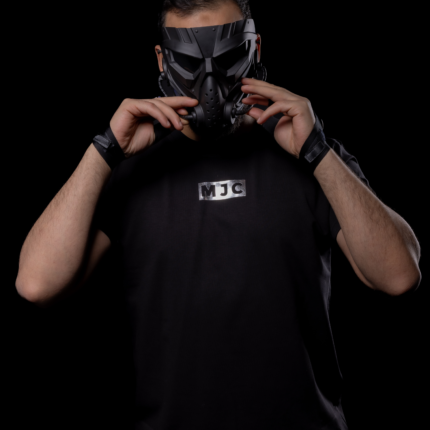 black youth t shirt with mjc logo