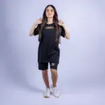 oversized black t shirt women's